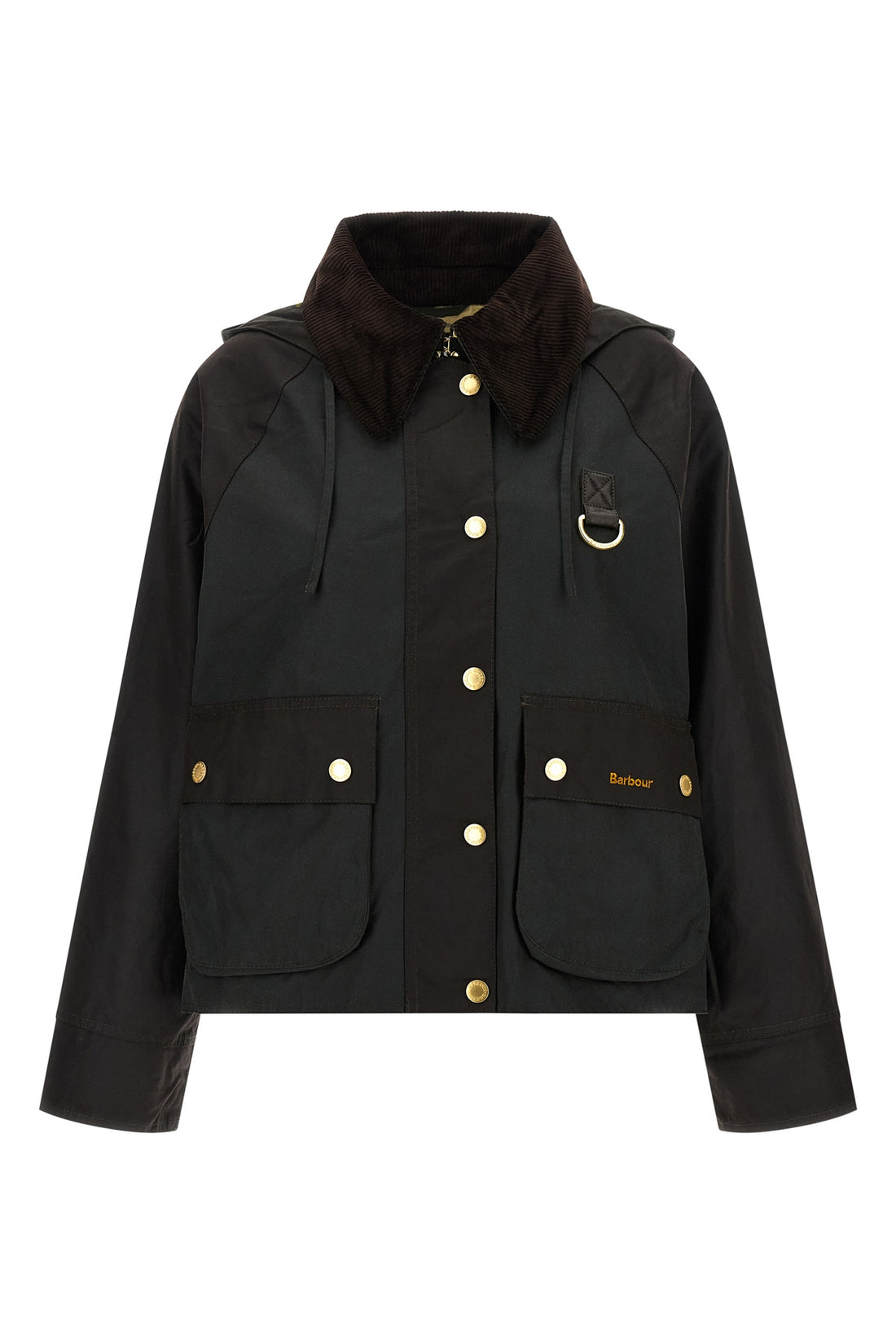 BARBOUR 10 reighton two-tone waxed cotton jacket
