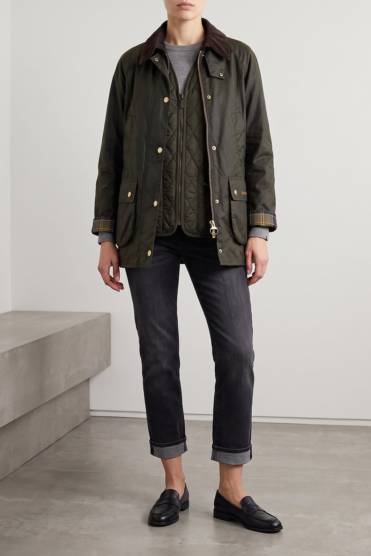 modern beadnell waxed cotton jacket