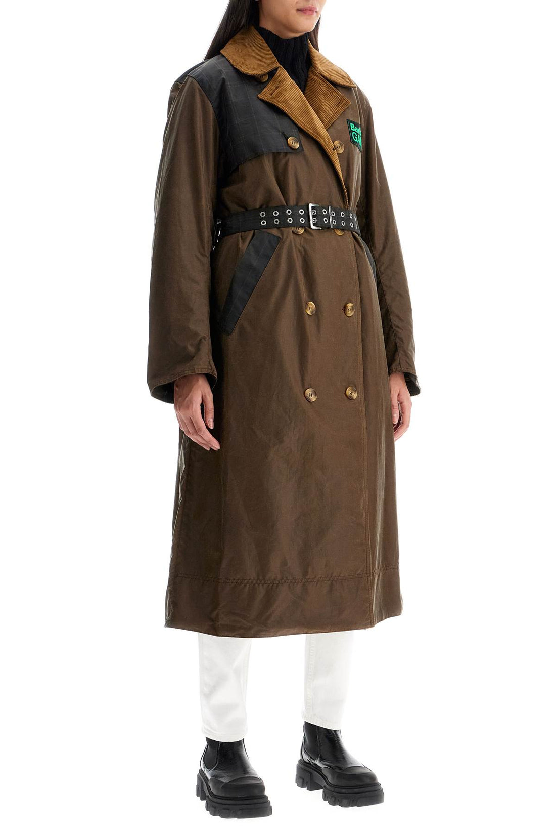 waxed cotton trench coat