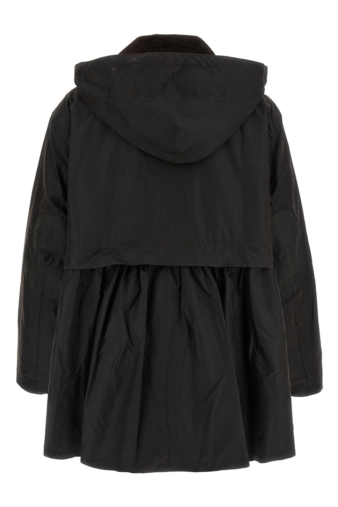 BARBOUR 6 barbour x ganni waxed cotton parka