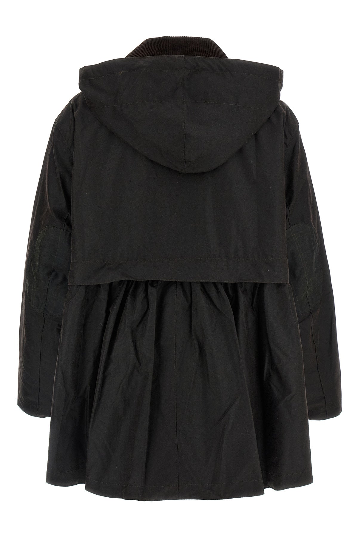 barbour x ganni waxed cotton parka