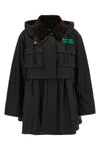 barbour x ganni waxed cotton parka