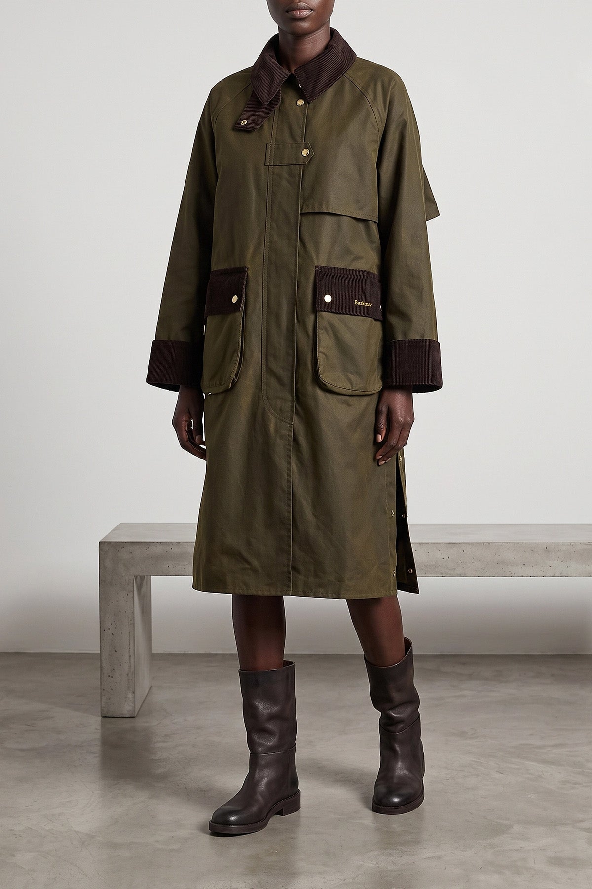 the barbour kirklees long jacket in pure waxed cotton sets new standards for f