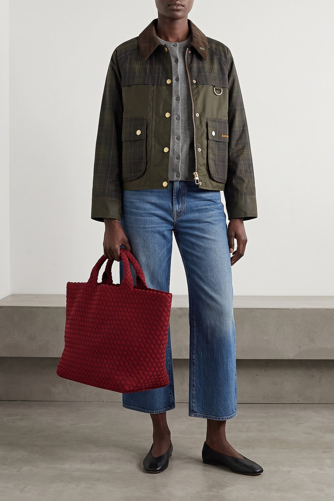 BARBOUR 12 barbour tartan spey jacket reinterprets the brands heritage through a cropped