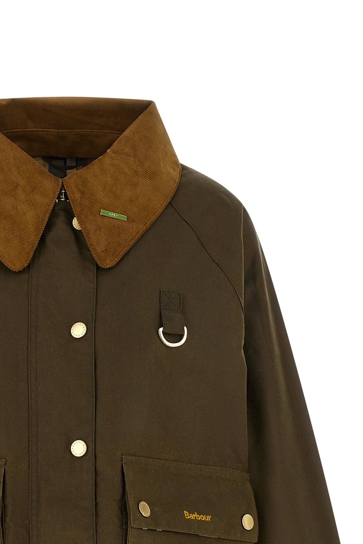 barbour modern spey jacket stands out for its sartorial construction in waxed