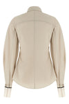 the brunello cucinelli shirt in beige stretch cotton poplin redefines the codes