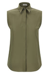 stretch cotton poplin shirt