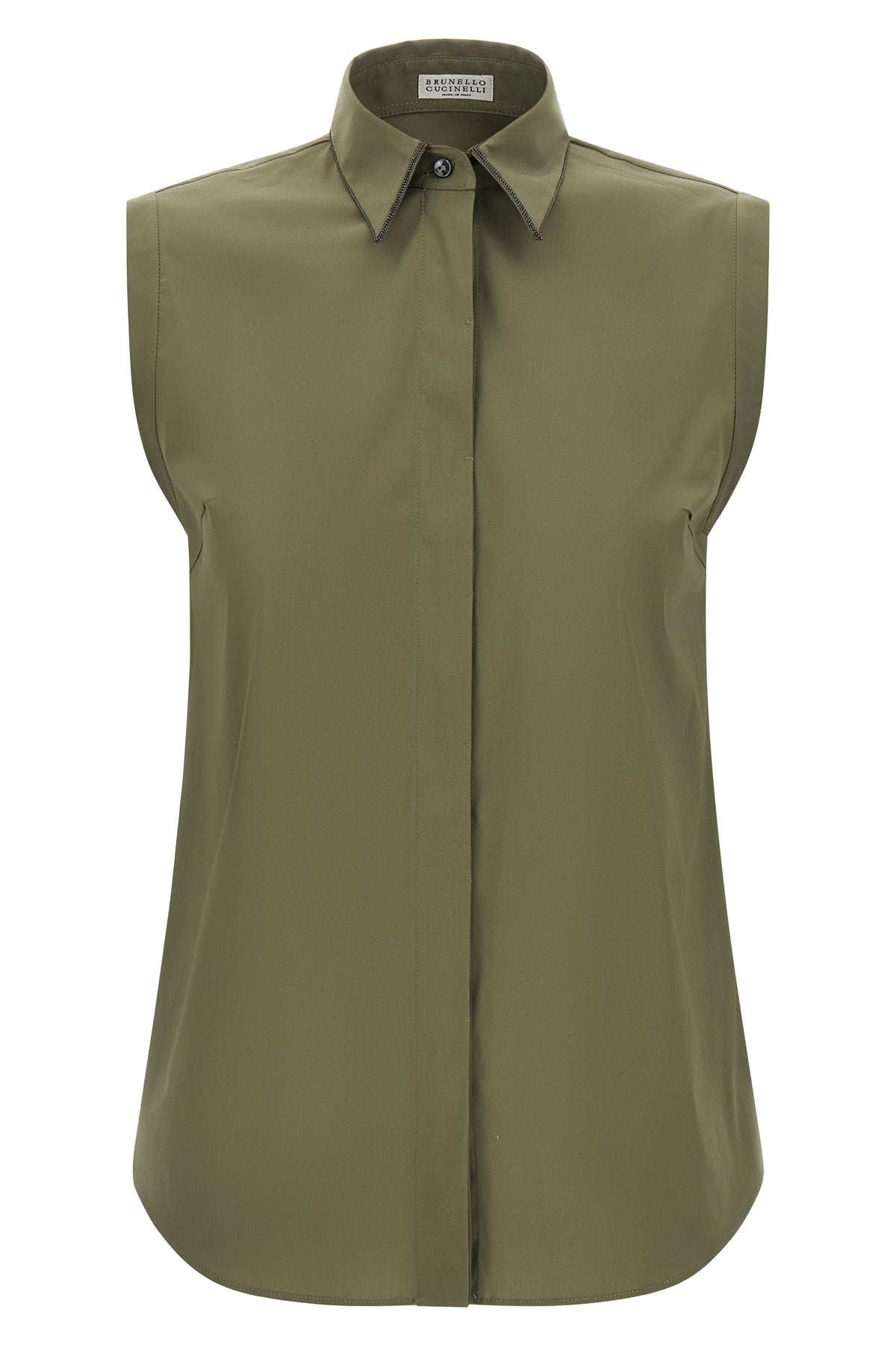 stretch cotton poplin shirt
