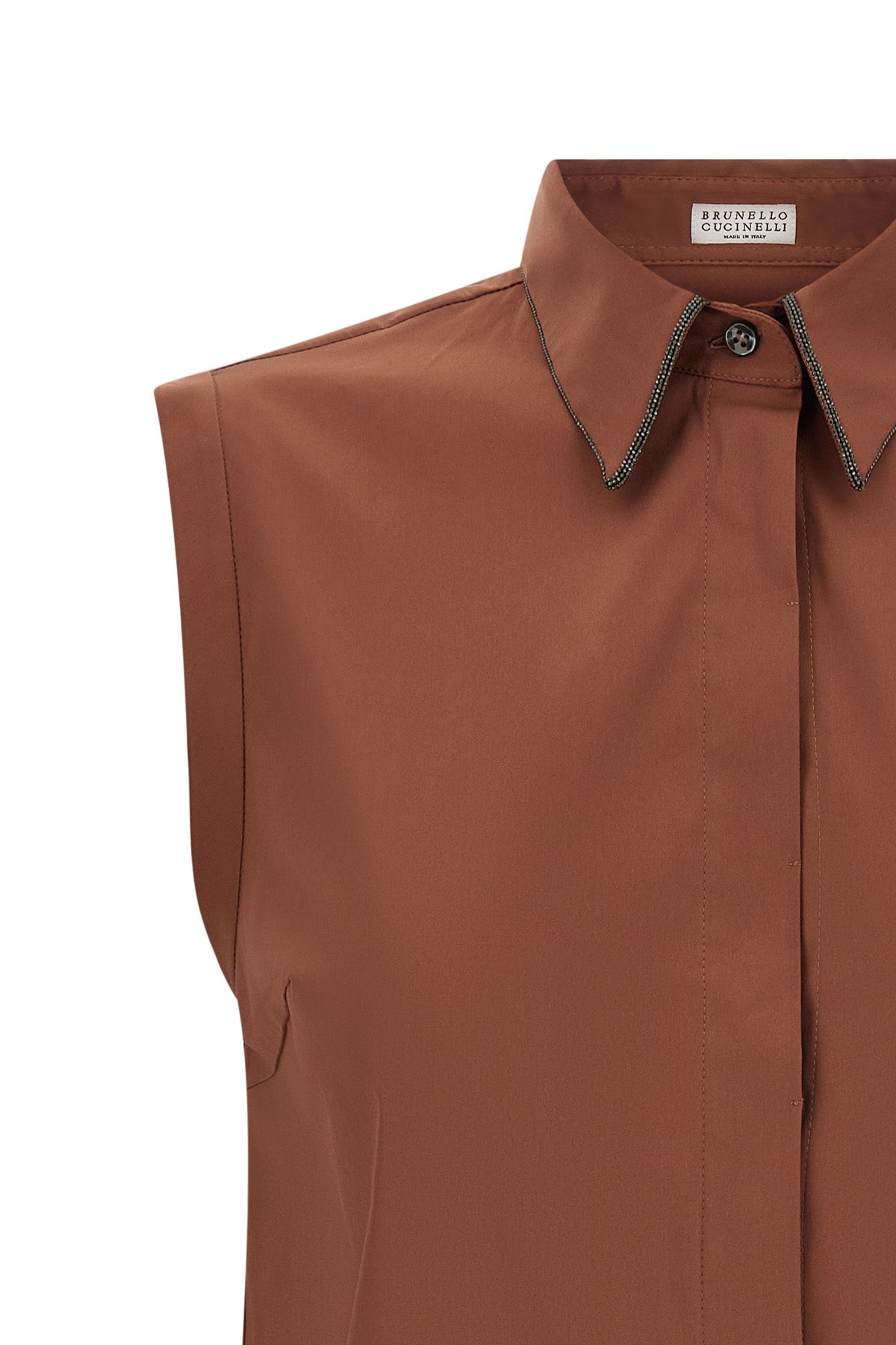 stretch cotton poplin shirt