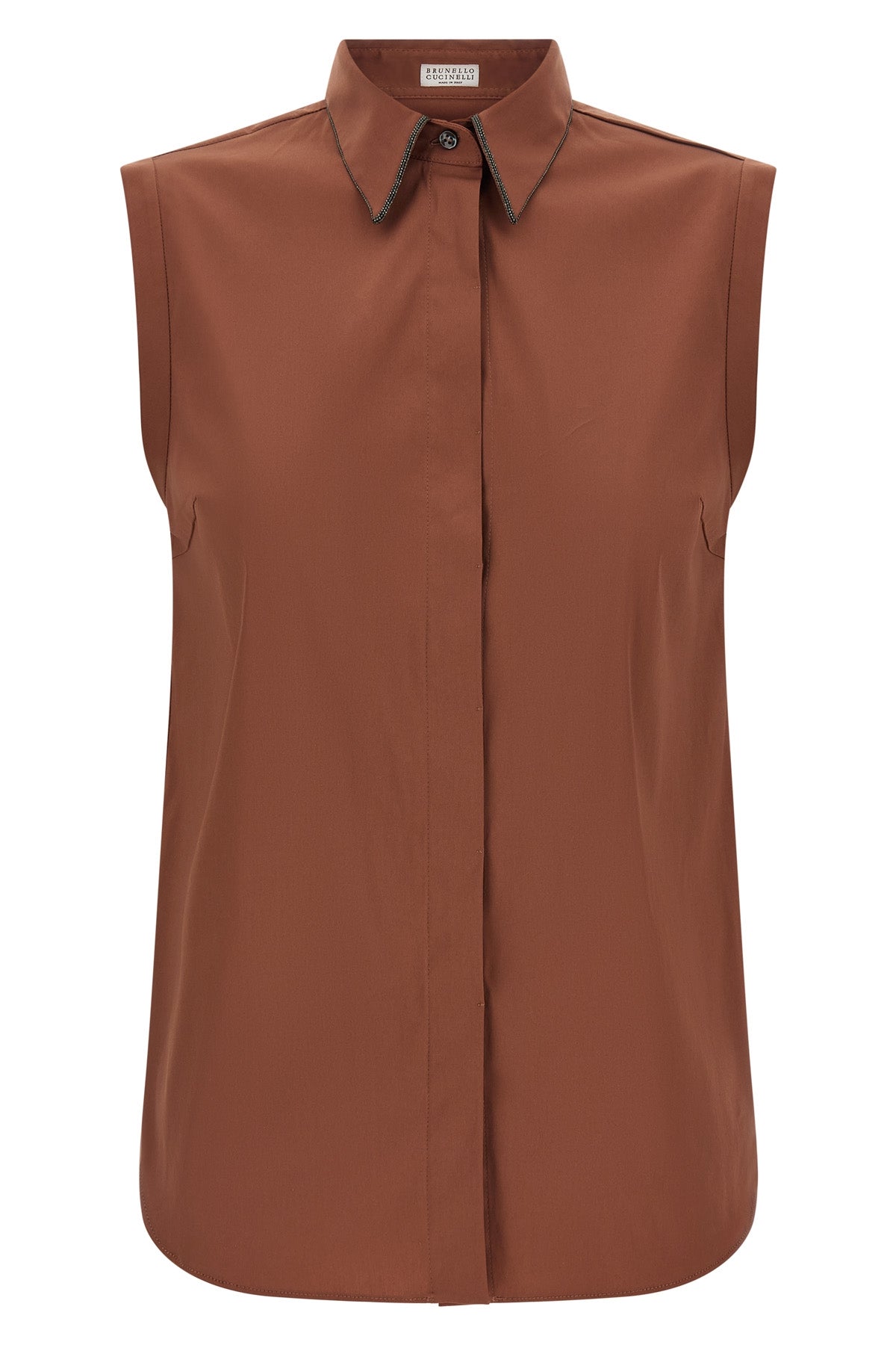 stretch cotton poplin shirt