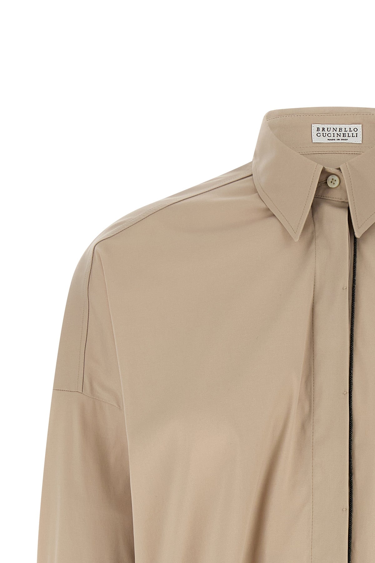 stretch cotton poplin shirt