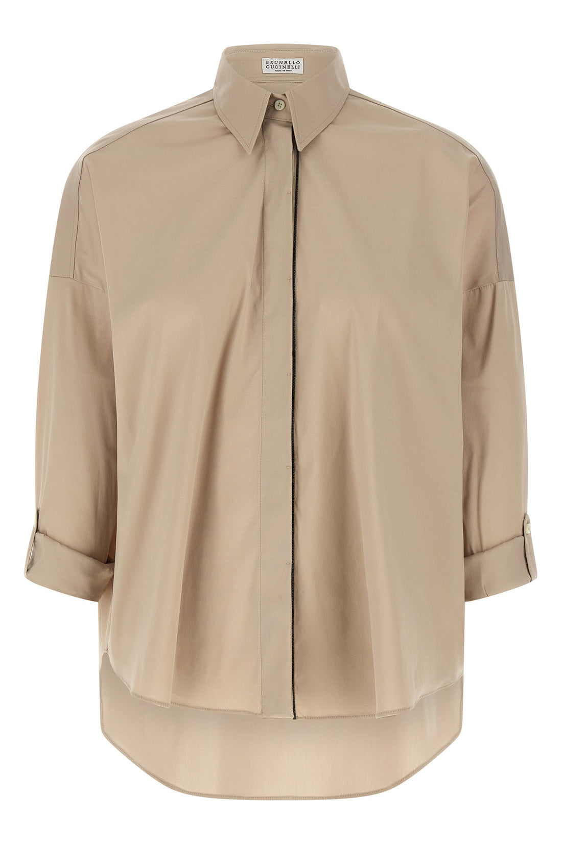 BRUNELLO CUCINELLI S stretch cotton poplin shirt
