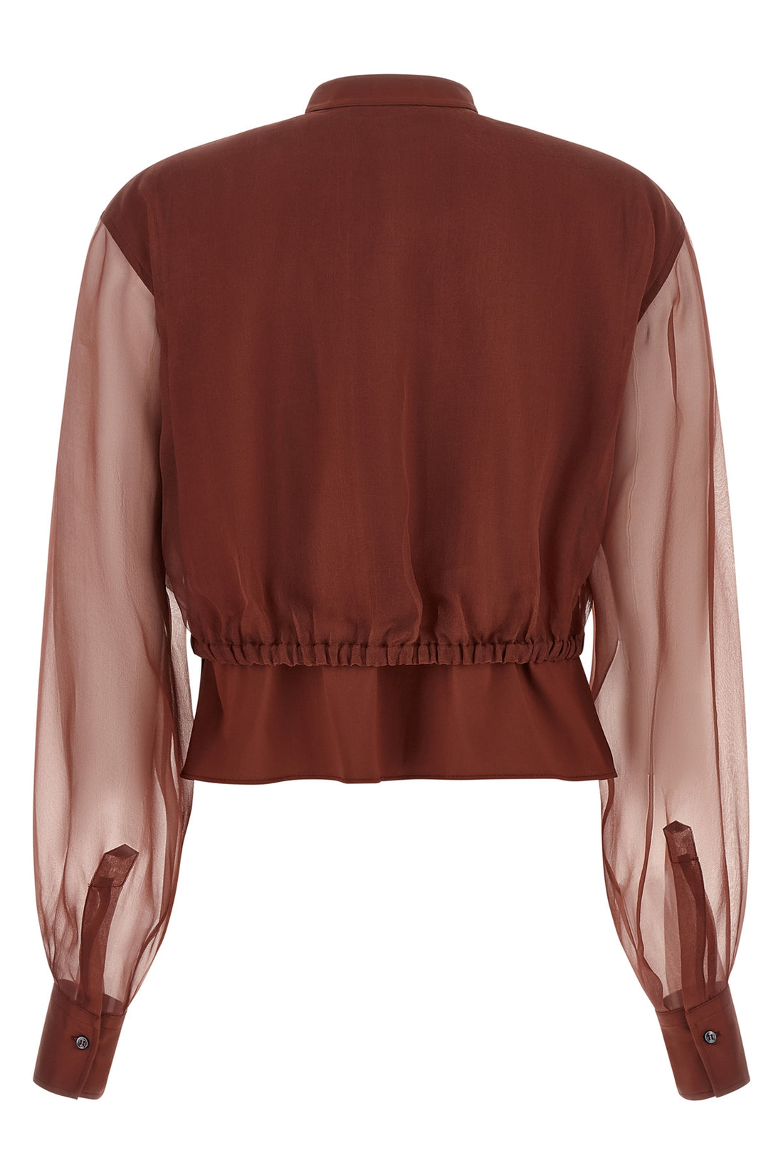 BRUNELLO CUCINELLI L the brunello cucinelli blouse exemplifies the brands mastery in material contra