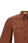 stretch cotton poplin shirt