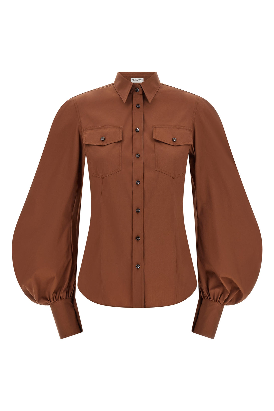 BRUNELLO CUCINELLI L stretch cotton poplin shirt