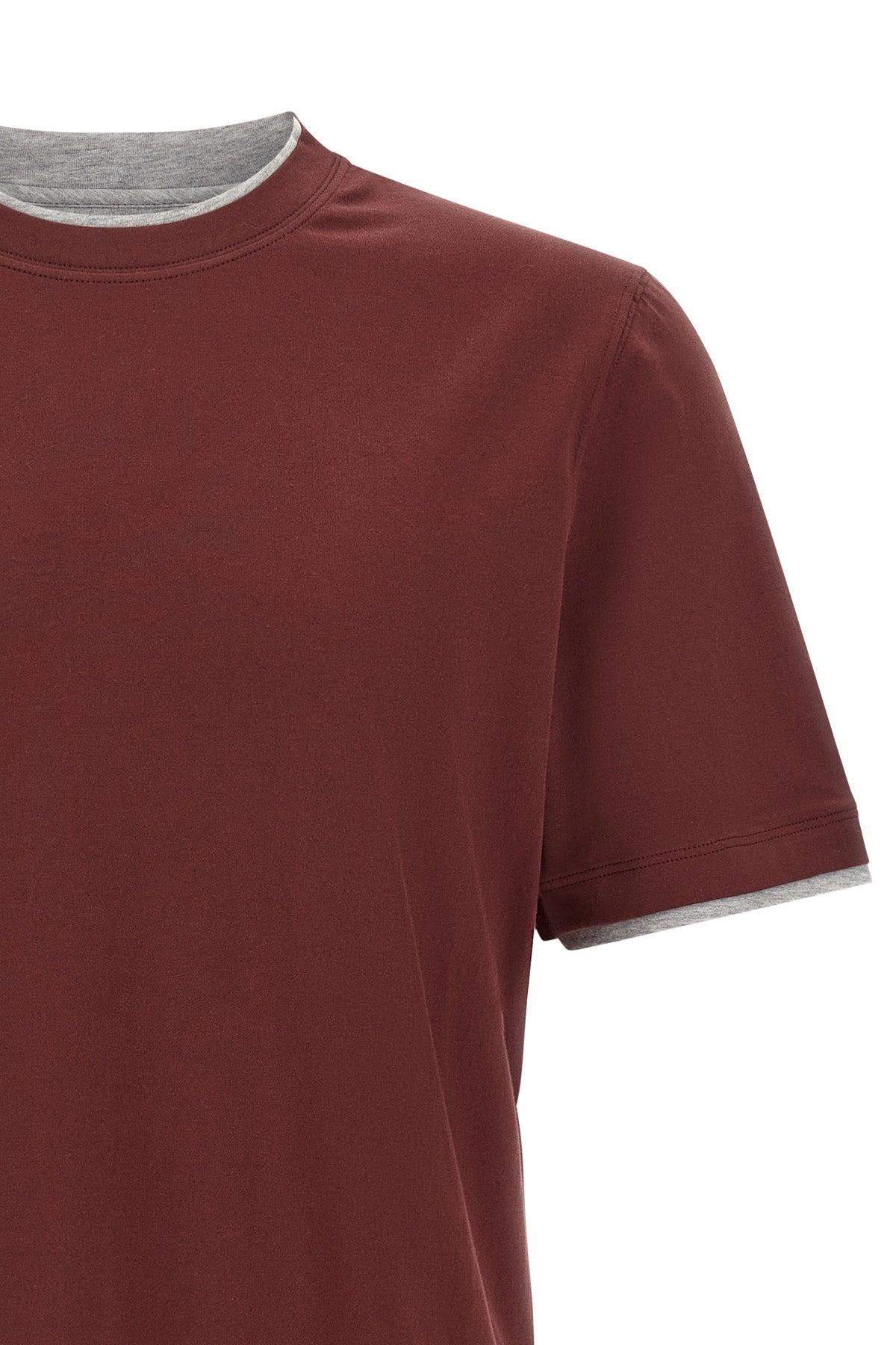 the brunello cucinelli faux-layering t-shirt