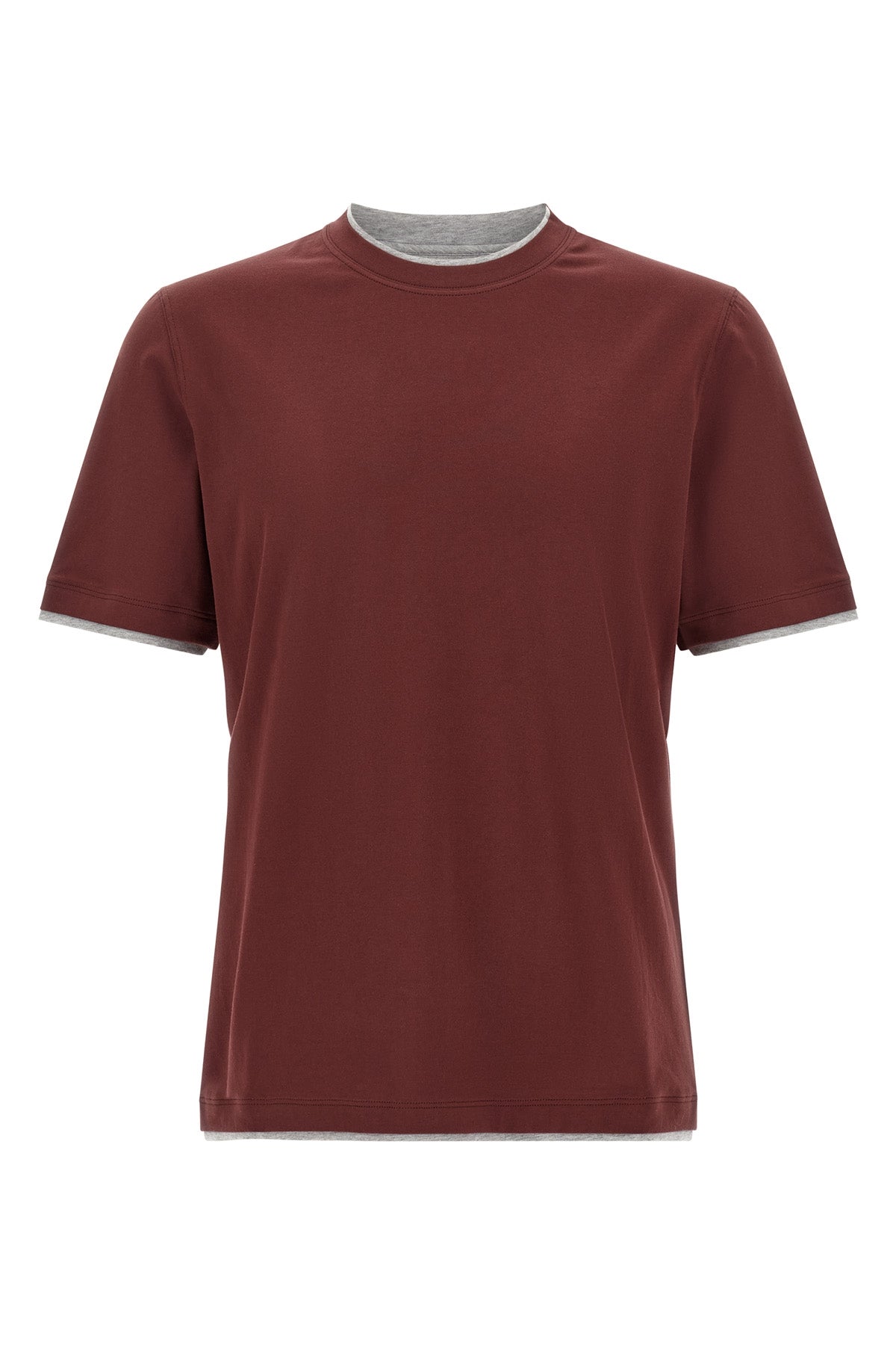 the brunello cucinelli faux-layering t-shirt