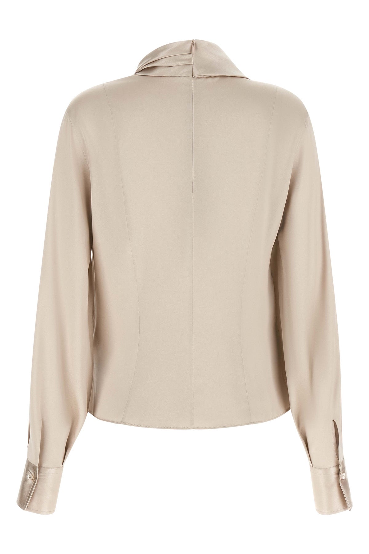 the brunello cucinelli blouse in fine stretch silk redefines everyday elegance t