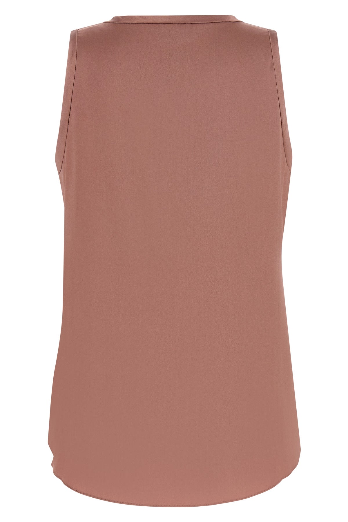stretch silk satin top