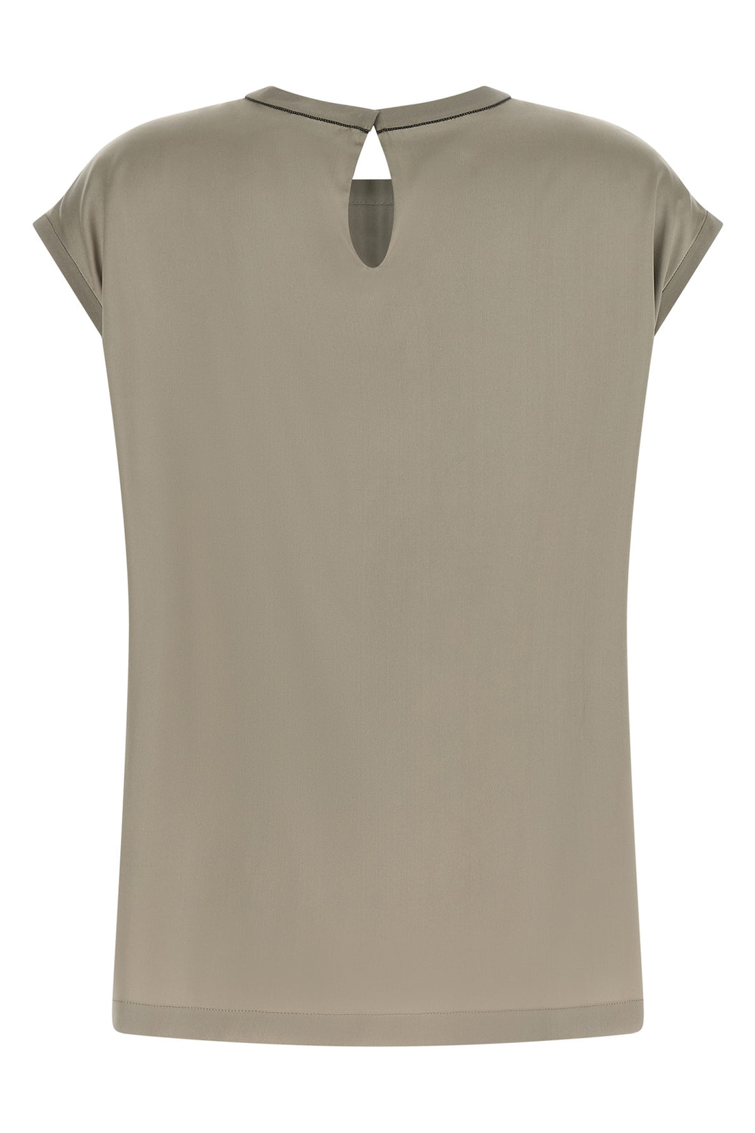 BRUNELLO CUCINELLI L the brunello cucinelli blouse in fine silk satin embodies a whispered elegance t
