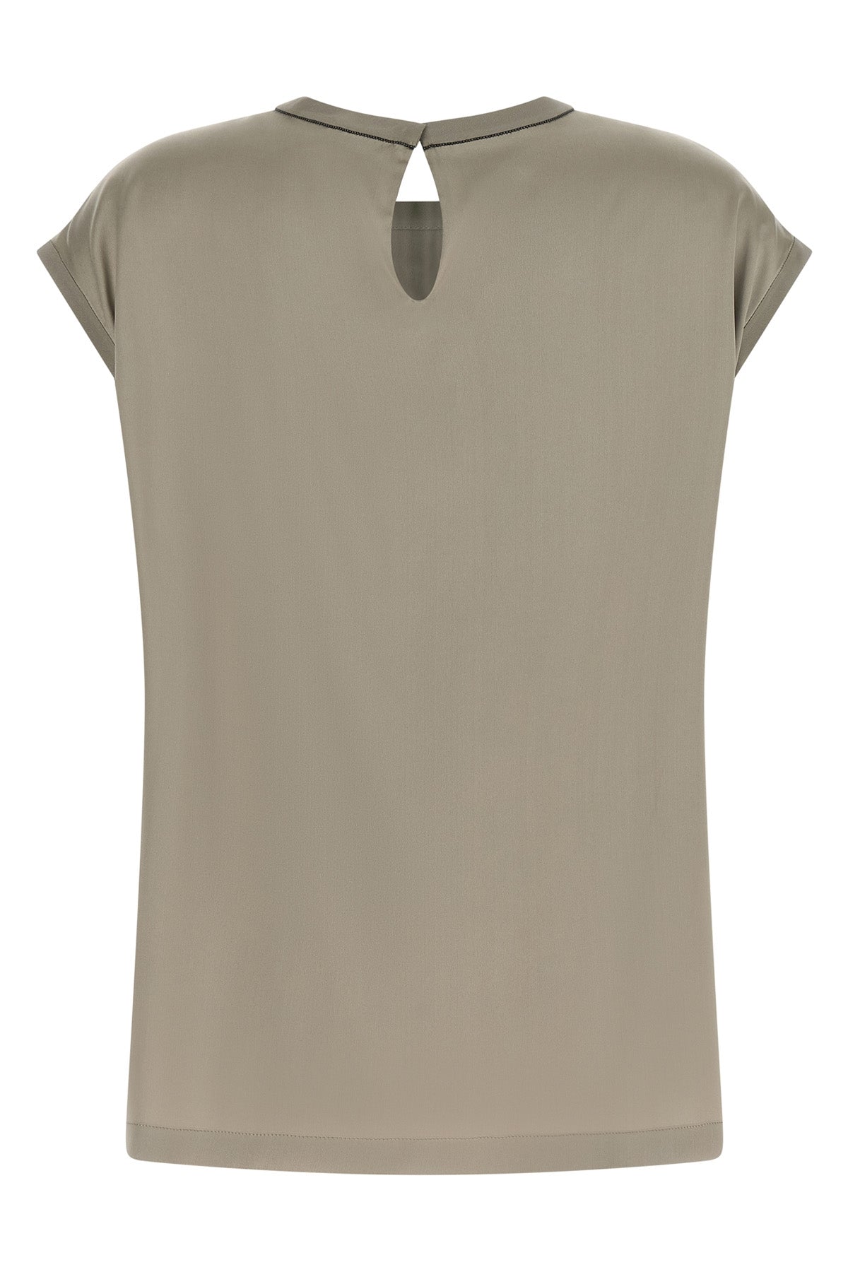 the brunello cucinelli blouse in fine silk satin embodies a whispered elegance t