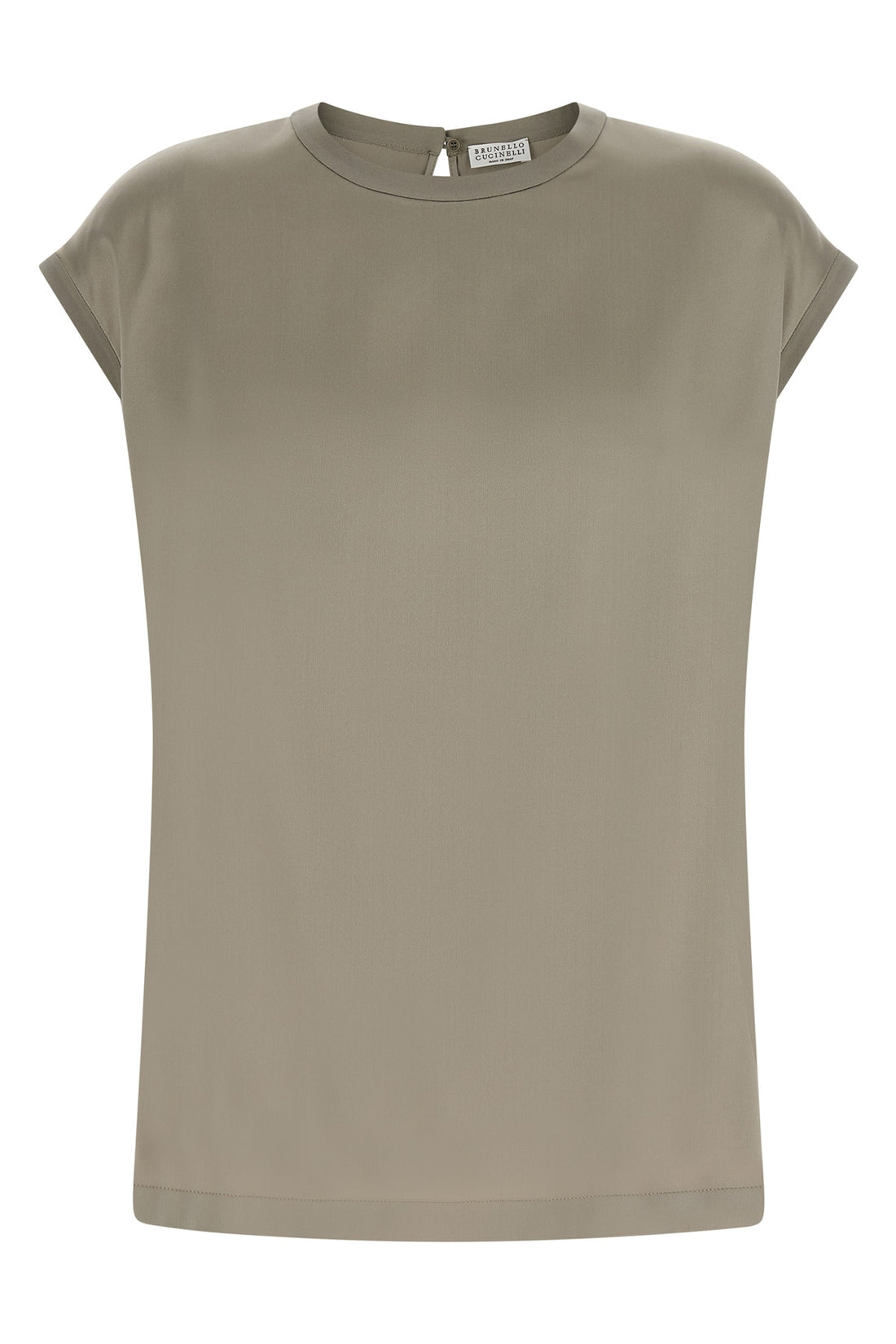BRUNELLO CUCINELLI L the brunello cucinelli blouse in fine silk satin embodies a whispered elegance t