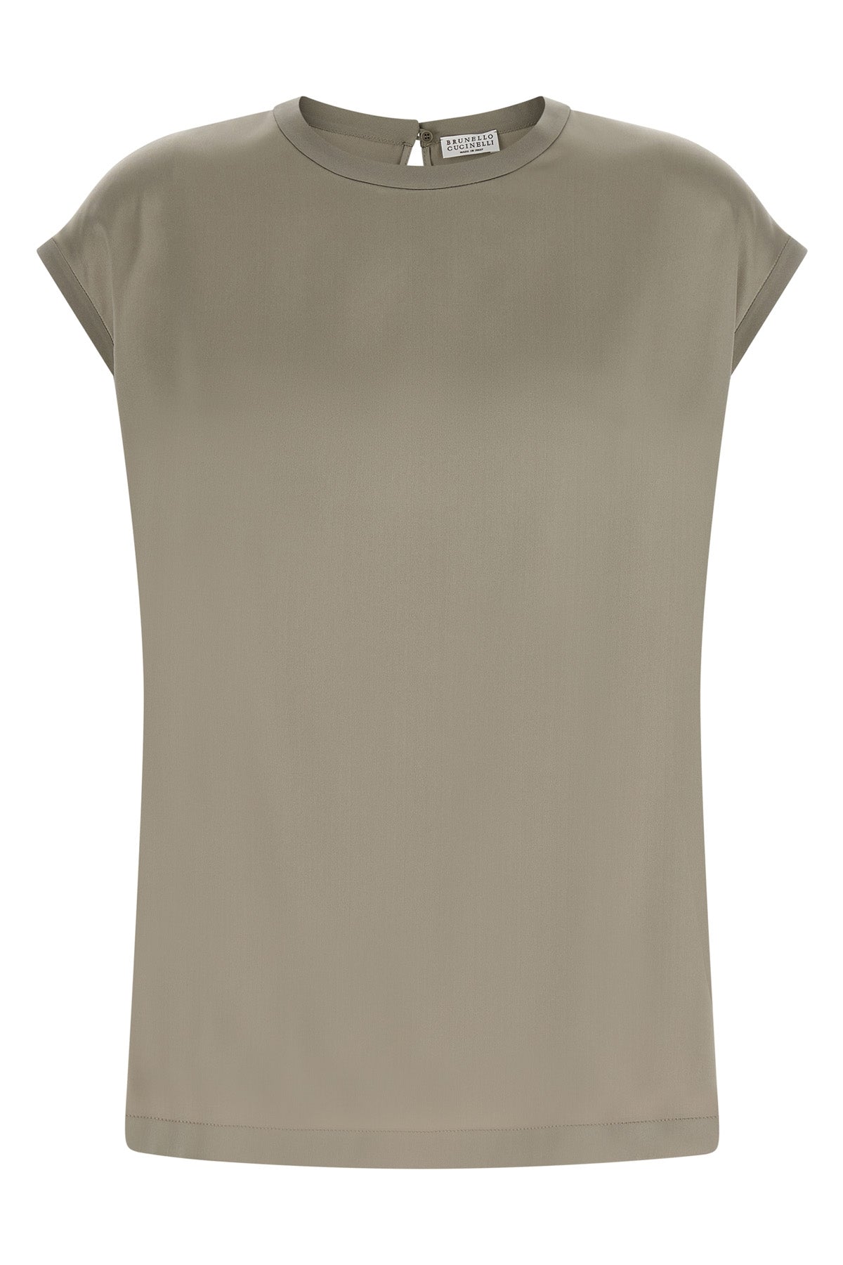 the brunello cucinelli blouse in fine silk satin embodies a whispered elegance t