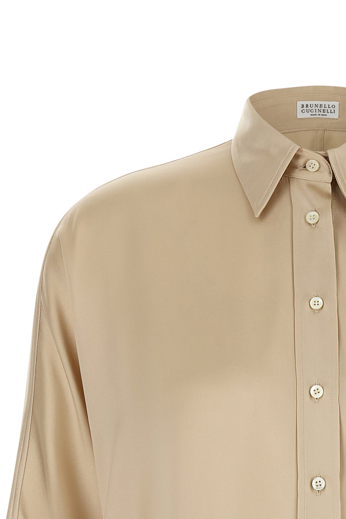the brunello cucinelli shirt redefines sartorial volumes through a fluid and ove
