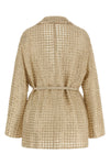 dazzling net embroidery silk organza blazer