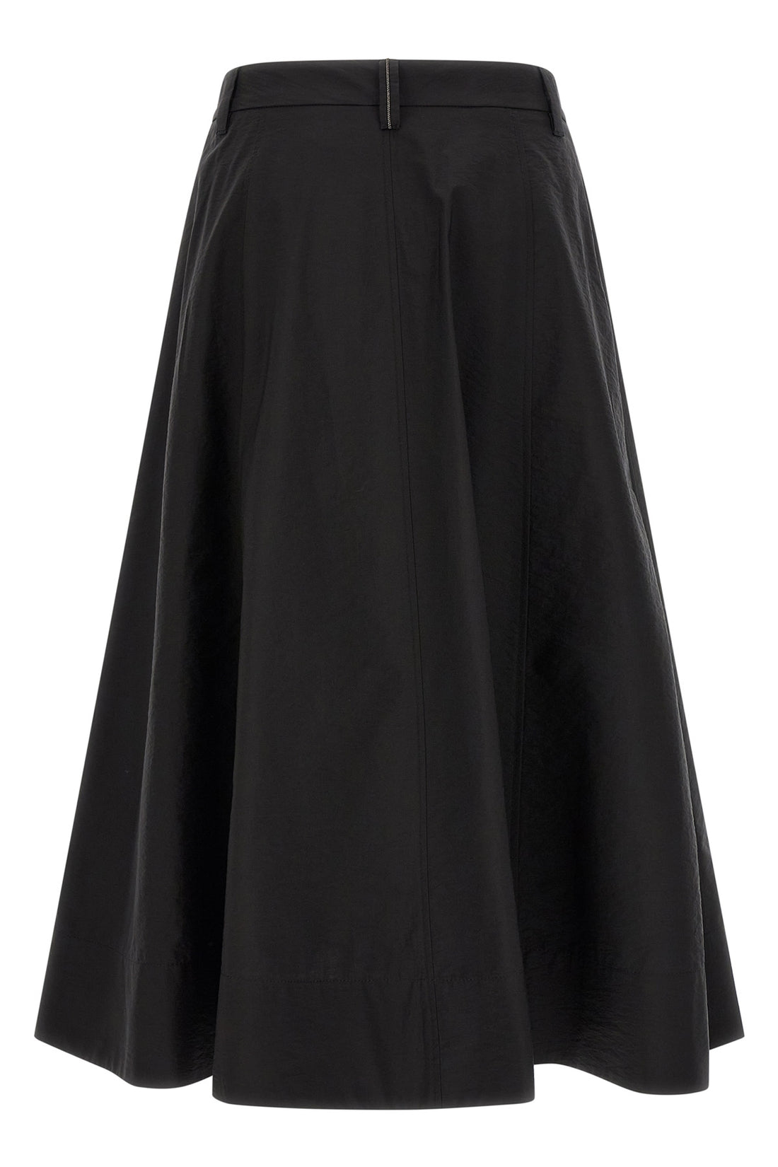 BRUNELLO CUCINELLI 40 sartorial midi skirt in techno cotton poplin