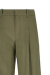 cotton blend trousers