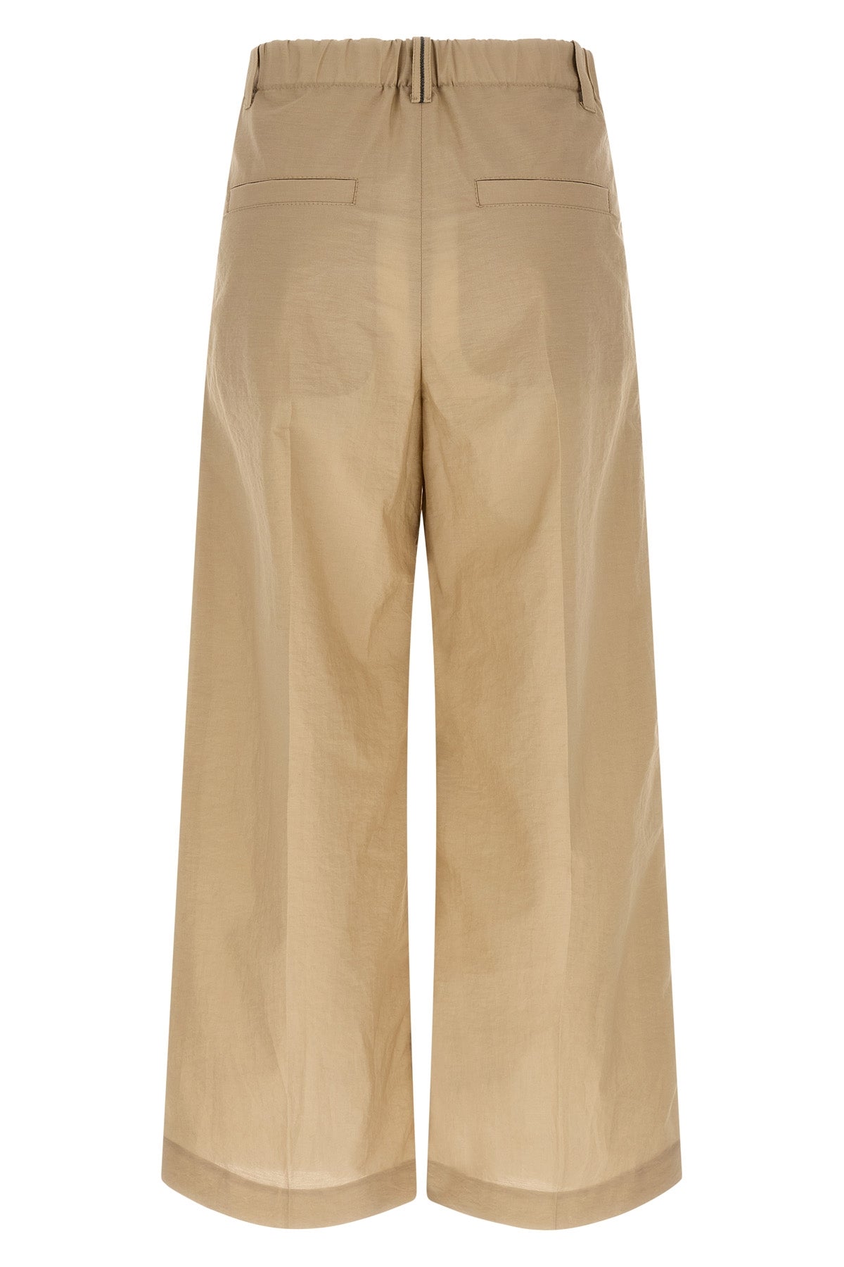 techno cotton poplin trousers