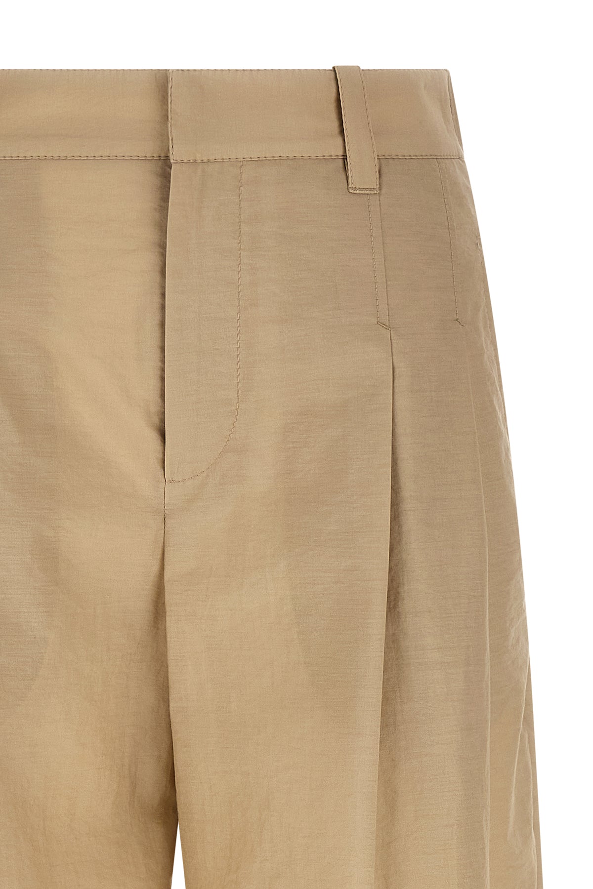 techno cotton poplin trousers