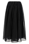 long skirt in semi-transparent cotton organza