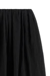 long skirt in semi-transparent cotton organza