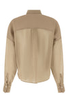 semi-transparent cotton taffeta shirt