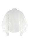 semi-transparent crispy cotton organza shirt