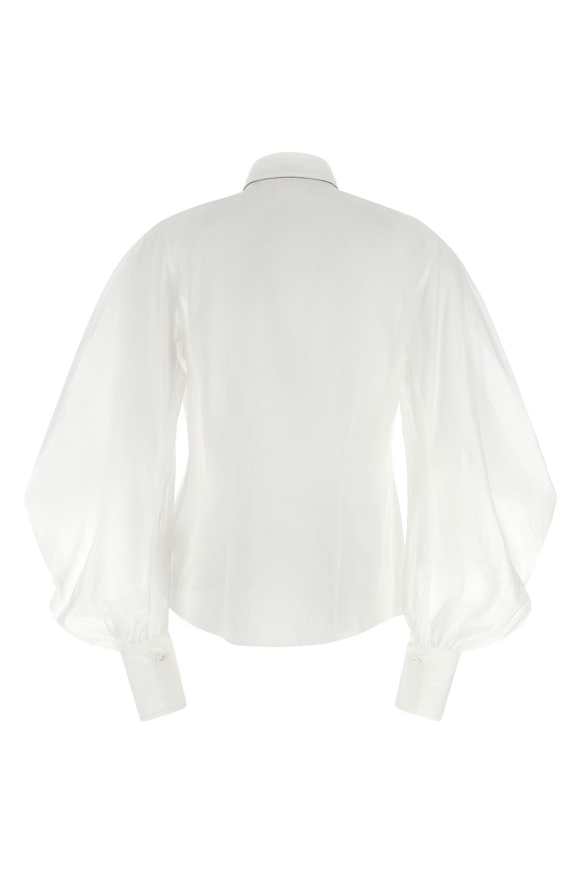 semi-transparent crispy cotton organza shirt