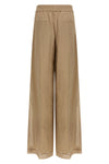loose track cotton organza pants