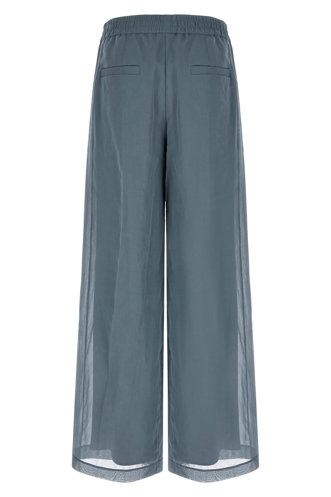 BRUNELLO CUCINELLI 38 loose track cotton organza pants