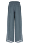 loose track cotton organza pants