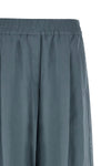 loose track cotton organza pants