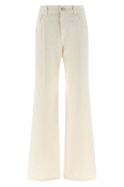 the contemporary loose jeans in garment-dyed cotton denim