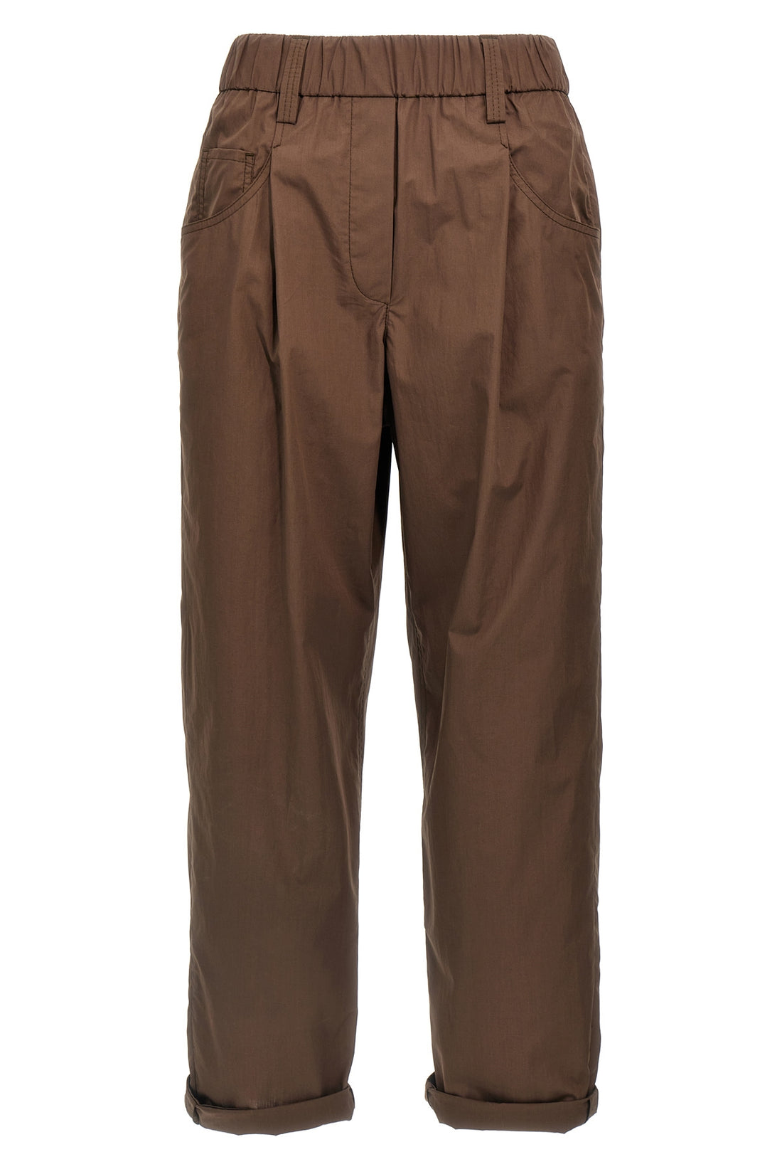 BRUNELLO CUCINELLI 44 cotton poplin pants