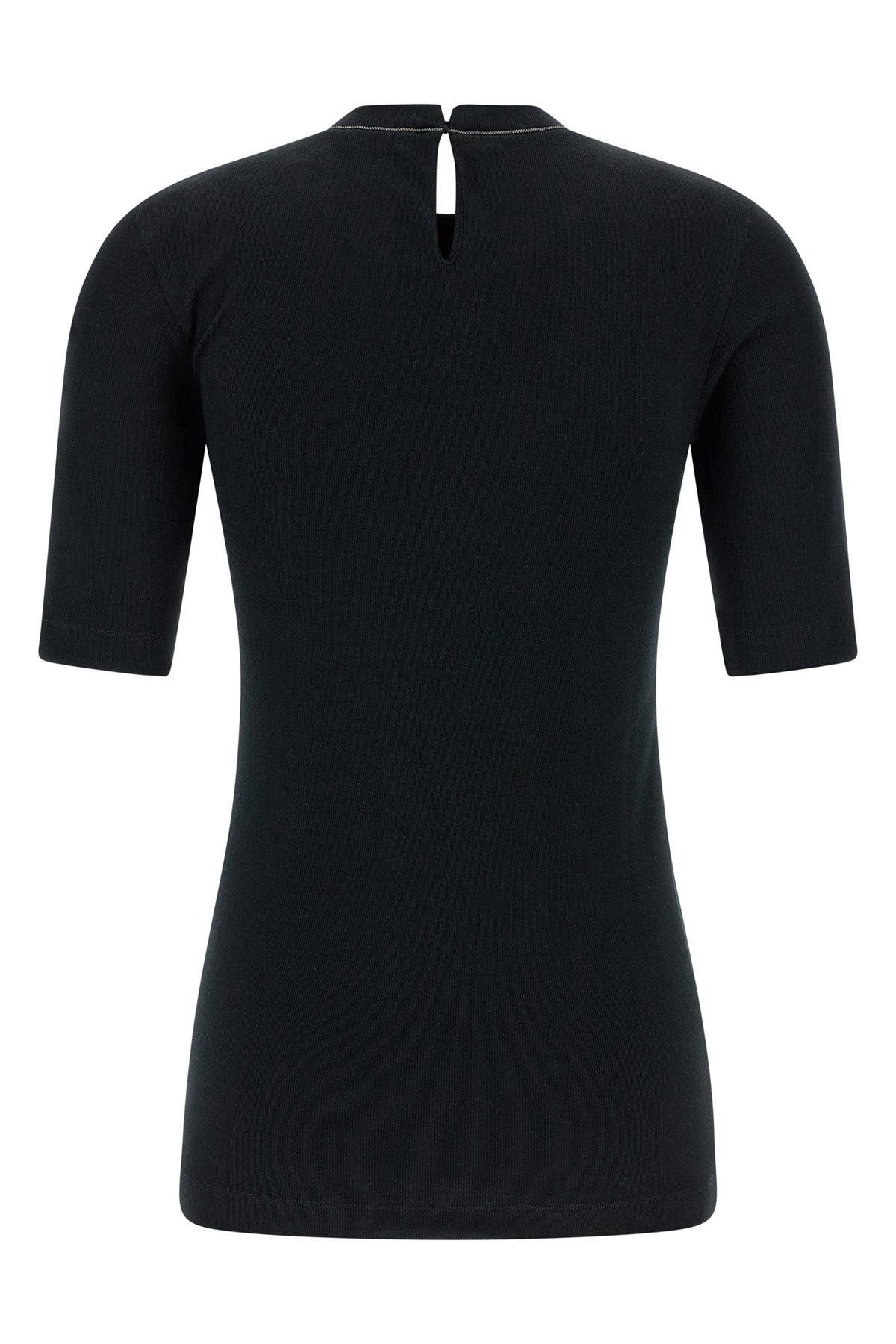 ribbed stretch cotton jersey t-shirt