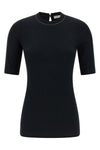 ribbed stretch cotton jersey t-shirt