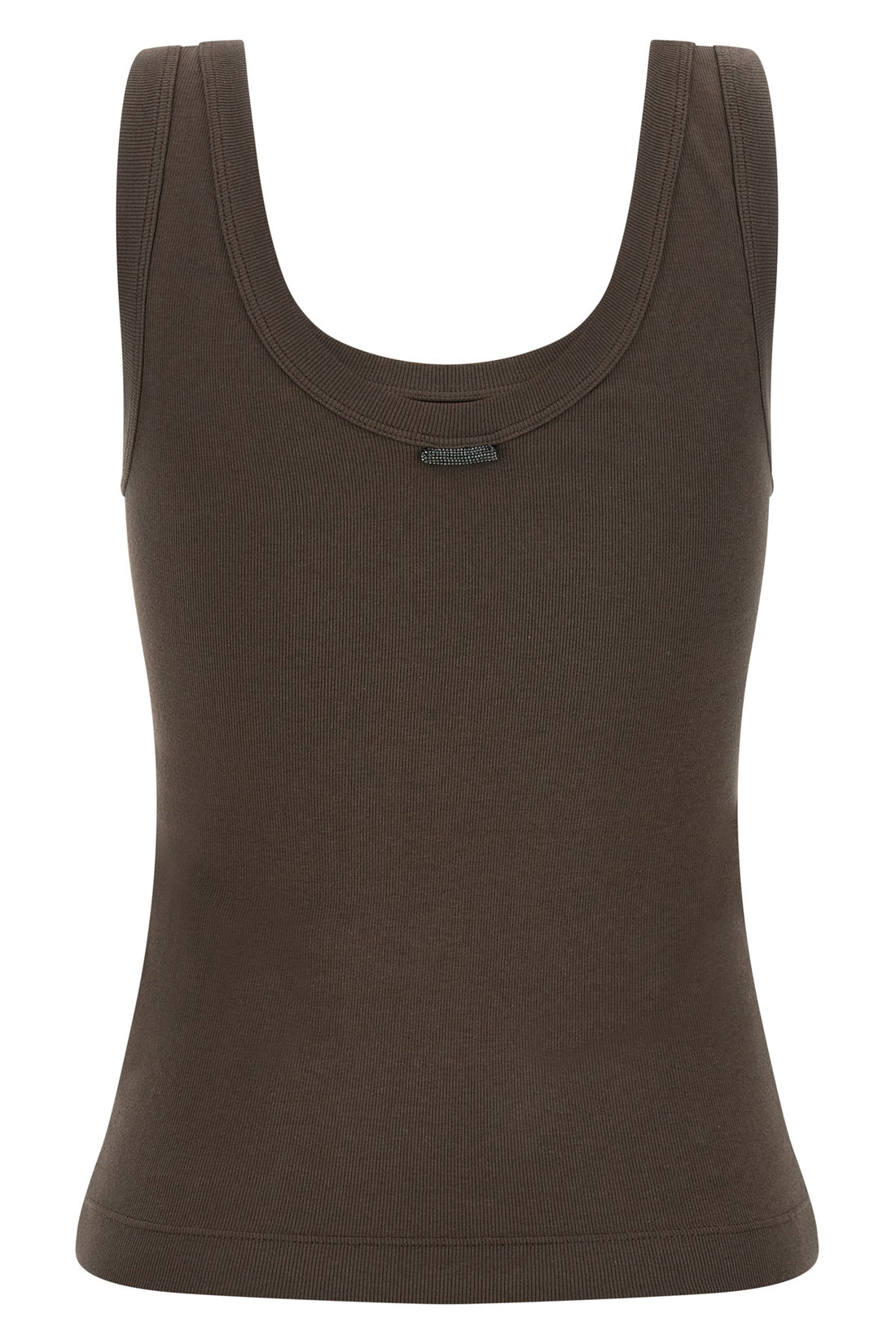 BRUNELLO CUCINELLI L stretch ribbed cotton top
