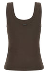 stretch ribbed cotton top