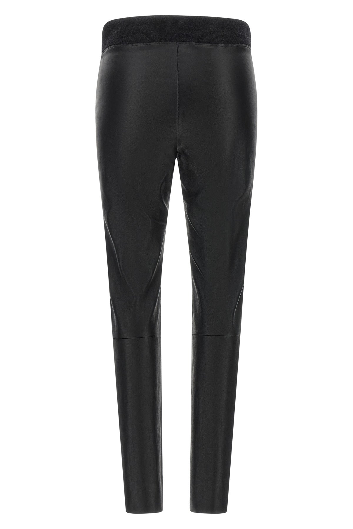 stretch nappa leather leggings