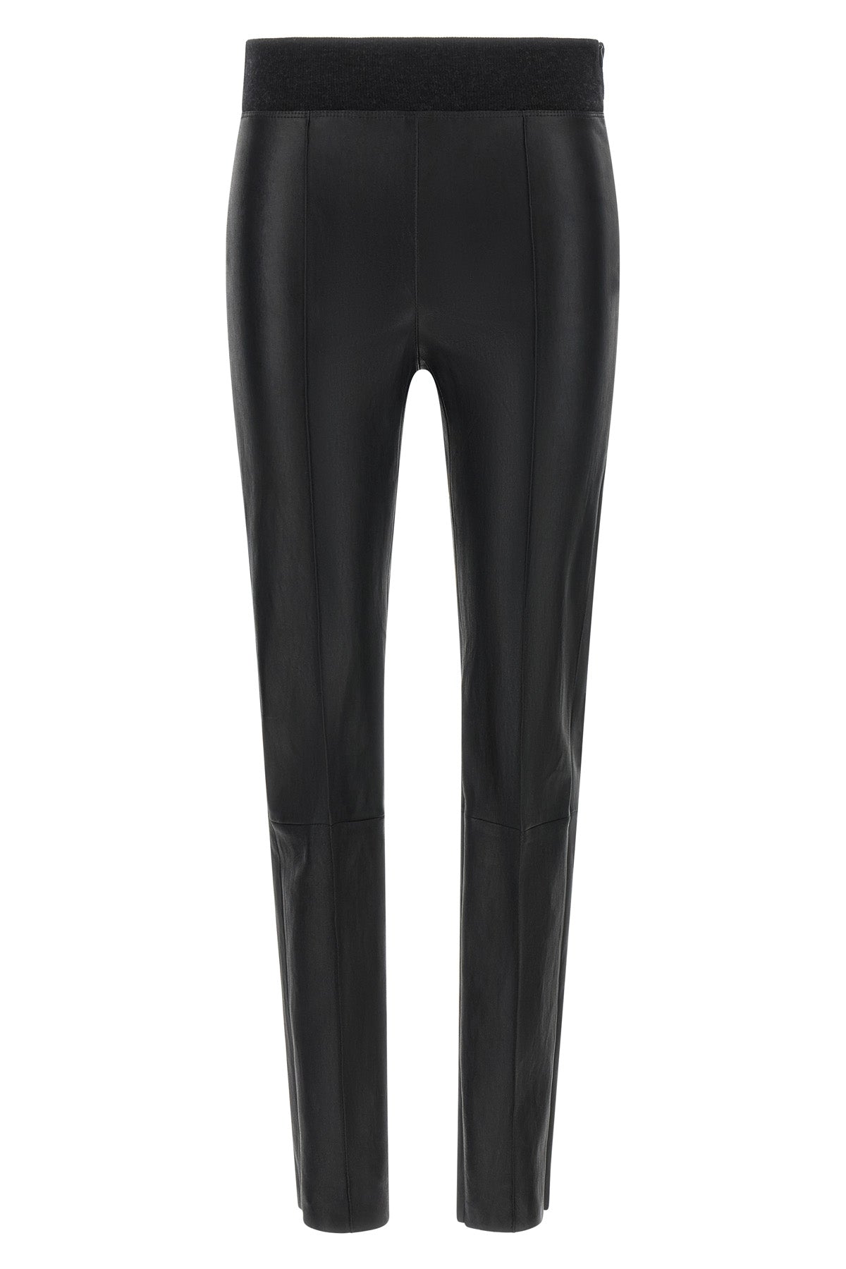 stretch nappa leather leggings
